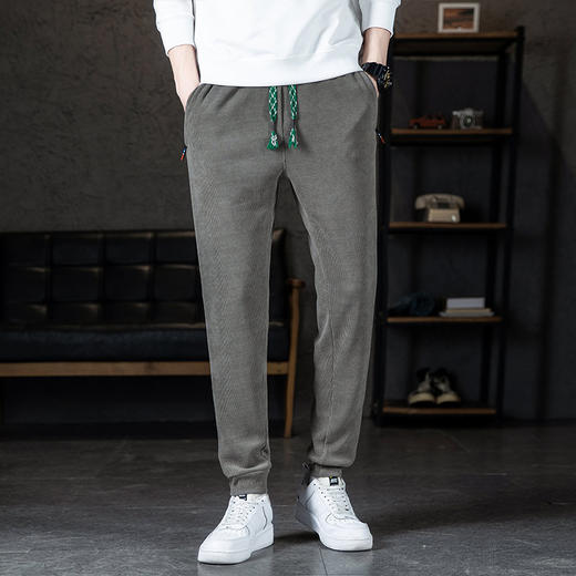 【雪尼尔】【新款DSK】大依优型大码束脚运动休闲裤加肥加大男装舒适胖子肥佬百搭运动裤长裤 商品图3