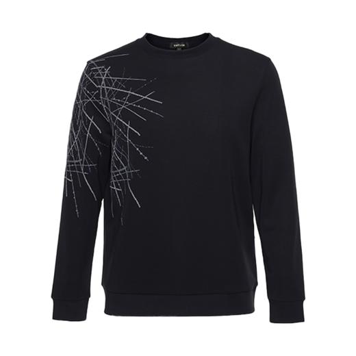 callisto藏青棉混纺卫衣 STFLE052C 商品图5