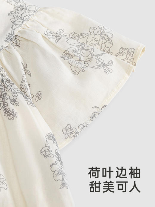 英氏童装哈衣新生儿纯棉连体衣夏季透气2024新款YRHBJ2Q375A 商品图2