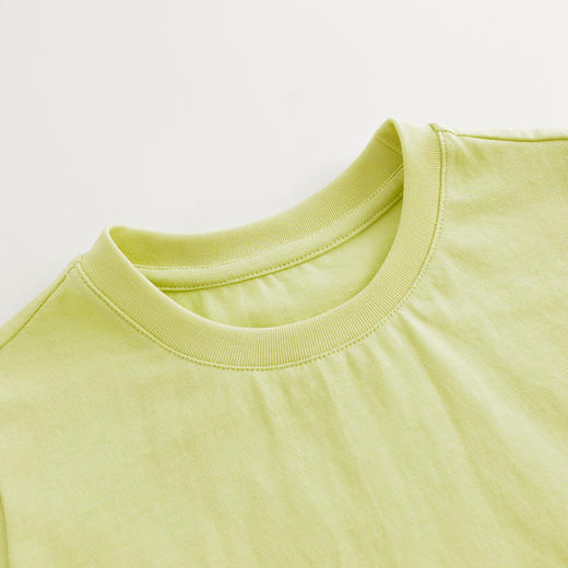 【马克珍妮 芦芙】女童宽松荷叶边拼接短袖T恤儿童上衣夏装240567 商品图3