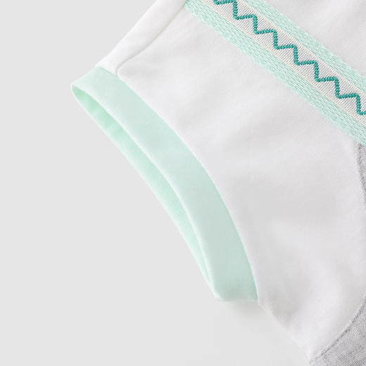 英氏男宝宝哈衣夏季透气婴儿连体衣2024新款爬服夏装YRHBJ2Q330A 商品图3