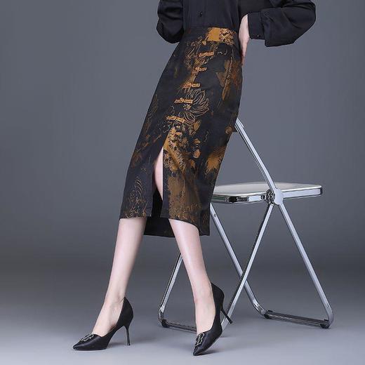 TZF-中国风旗袍式半身裙直筒包臀裙显瘦 商品图5