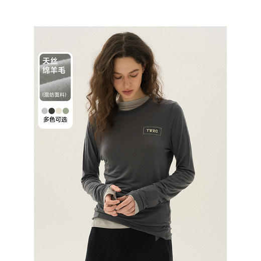 TeenieWeenie小熊字母长袖T恤女夏季女t恤TTLA246415H 商品图0