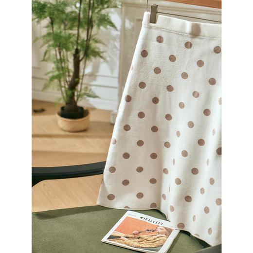 欧芮儿春新款高腰显瘦波点针织半身裙女中长款百搭包臀裙 商品图2