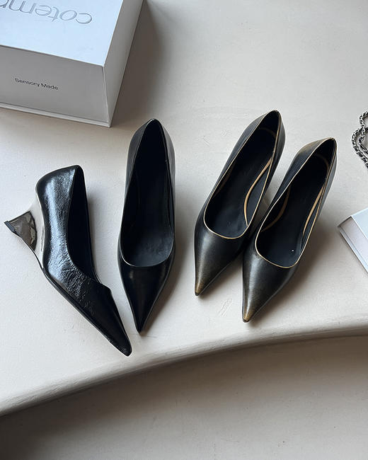 现货 THS 3.16-限时 小众款 Cotemp尖头单鞋 华丽灵动高跟单鞋 5色  BZ1161 商品图6