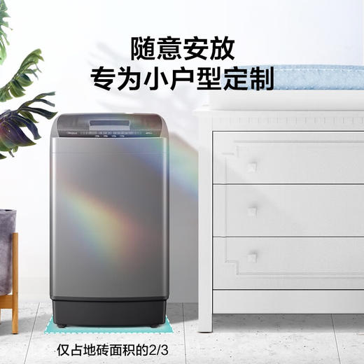 美的（Midea）波轮洗衣机全自动 5.5公斤迷你洗衣机小型 内桶免清洗 品质电机 迷你省空间 MB55V33E 商品图0