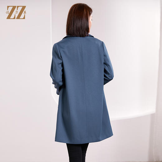 佐尔美春季上新 气质简约中长风衣外套女E33FZ01 商品图4