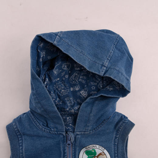 棉果果春秋季男童连帽针织马夹M312171219476 商品图8