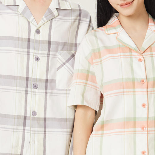 连绵·格纹天丝棉睡衣套装（男/女款） 商品图11