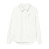 famecoco范可儿双层领撞色拼接衬衫女士长袖贴布衬衣FAC1BH009 商品缩略图7