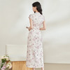 西遇新中式修身素雅复古旗袍女春季新款国风改良碎花连衣裙D0340077 商品缩略图4