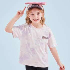 笛莎Deesha T恤2024夏季新款时尚扎染满印短袖T恤