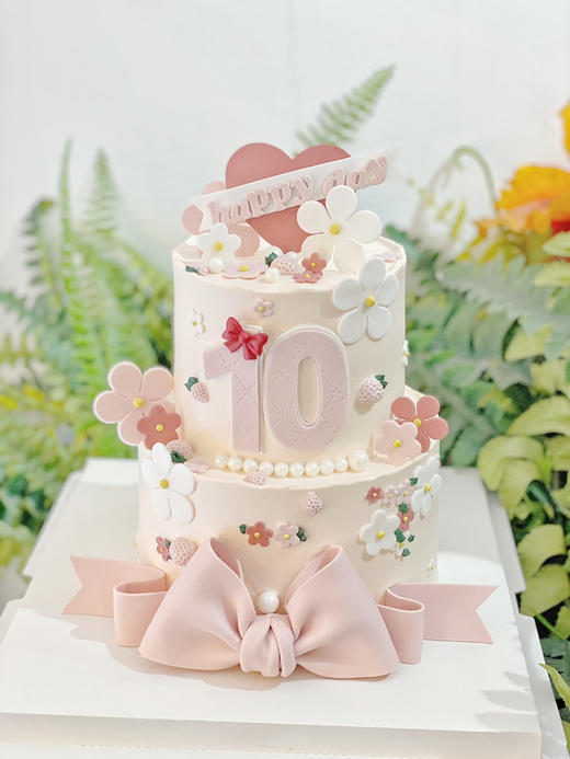 公主风主题蛋糕，全部可食用翻糖装饰，请提前三天预定哦 商品图0