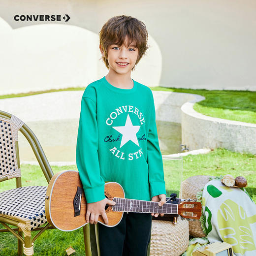 CONVERSE 春 大童小童 儿童童装T恤 CNVN-LS-F837 商品图5