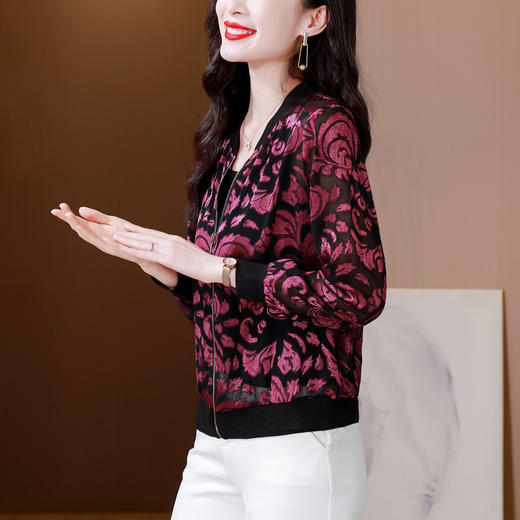 KQL765G122夹克外套春夏高贵洋气防晒休闲女装棒球服上衣 商品图1