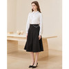Famecoco范可儿天丝洗水棉半裙女士刺绣中长款a字裙FAC1HA020 商品缩略图5