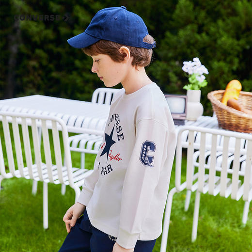 CONVERSE 春 大童小童 儿童童装T恤 CNVN-LS-F837 商品图12