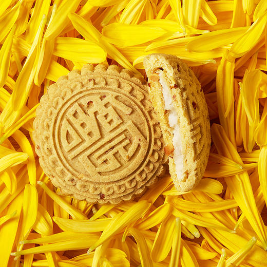 【咀香园菊花夹肉杏仁饼100g】传统手工 酥香美味 馅甘香酥脆 正宗广式手作下午茶点 商品图1