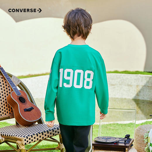 CONVERSE 春 大童小童 儿童童装T恤 CNVN-LS-F837 商品图8