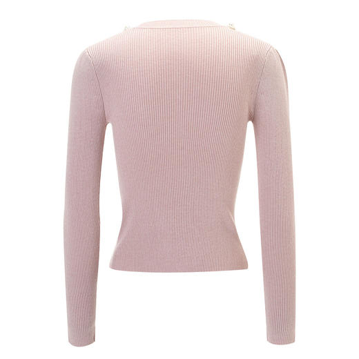 MAXRIENY复古圆领套头针织衫女内搭打底衫修身上衣MS85SW005R10 商品图4