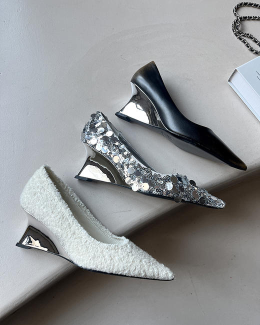 现货 THS 3.16-限时 小众款 Cotemp尖头单鞋 华丽灵动高跟单鞋 5色  BZ1161 商品图8