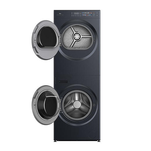 TCL双子舱10KG滚筒洗烘护集成机 一屏双控 超薄平嵌一体机身 热泵烘干 GH200P10（线下同款） 商品图4