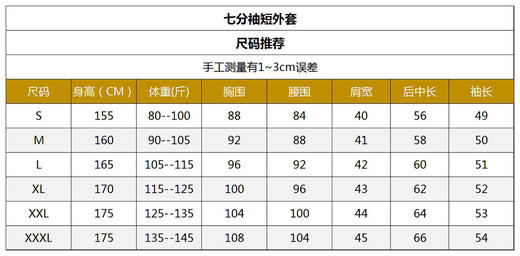 -凝脂色、漆黑色外套HJ1A52 商品图8