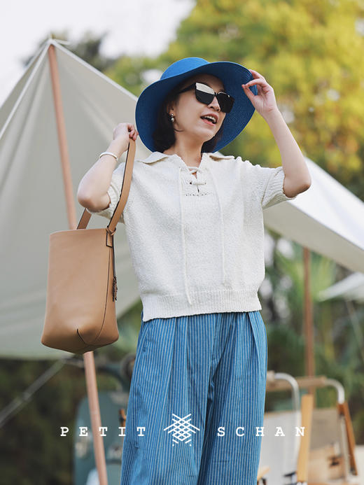 PETIT SCHAN小闪 BAG#005 Beyond deion 不可方物 精选头层牛皮托特水桶包 商品图3