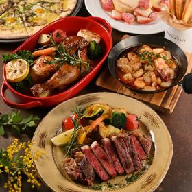 牛排烤鸡双主菜披萨套餐 Sirloin Steak/Roast Chicken & Black Truffle Pizza