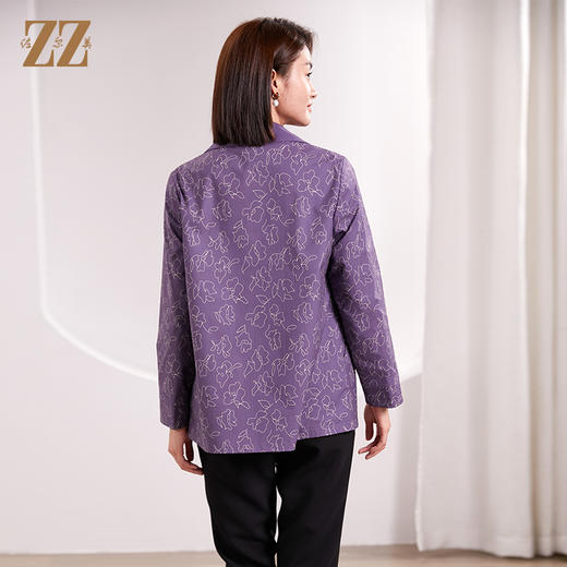 佐尔美春季新款 双面穿时尚气质连帽休闲短风衣外套女E33FD27 商品图4