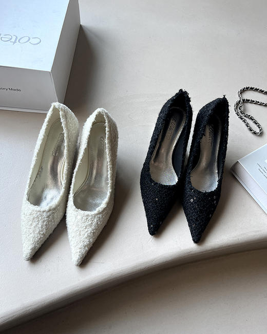 现货 THS 3.16-限时 小众款 Cotemp尖头单鞋 华丽灵动高跟单鞋 5色  BZ1161 商品图7