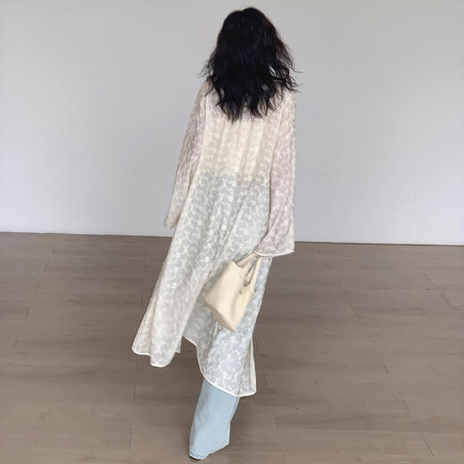 裁缝学苑AS211长款复古防晒绑带蕾丝长衫纸样女装新款薄款开衫打板 商品图2