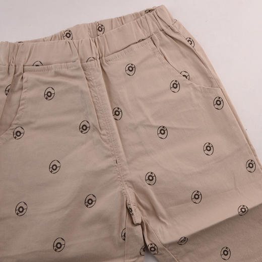 棉果果夏季男童弹力平纹布七分裤M212201219284 商品图3