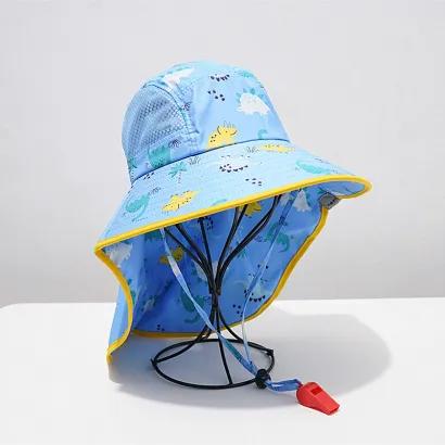 前佳QIANJIA儿童遮阳帽夏薄款大檐遮阳帽男孩防紫外线新款太阳帽女防晒渔夫帽 商品图8