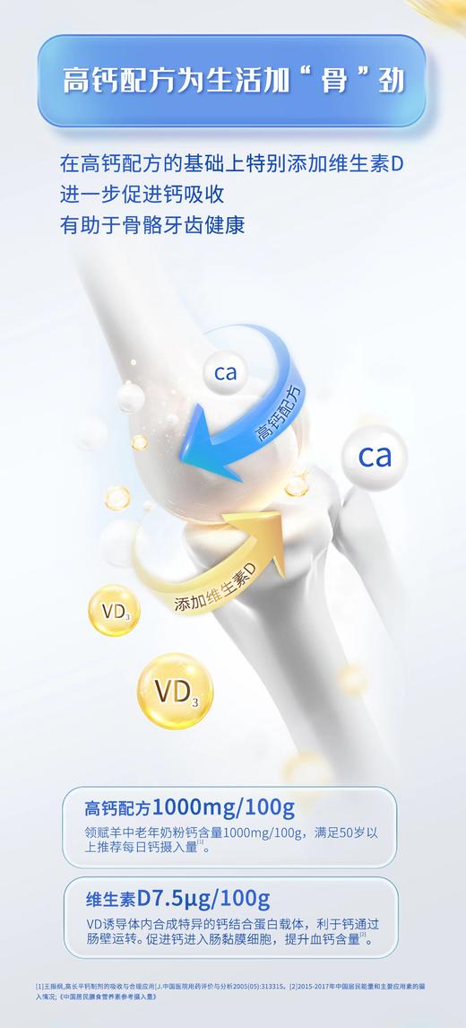 中老年高钙多维羊奶粉 高钙无蔗糖中老年益生菌羊奶粉 商品图4