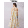 VIMAGE纬漫纪夏款新款时尚个性宽松舒适吊带印花连衣裙女V2107717 商品缩略图4