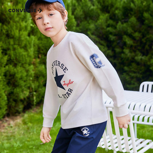 CONVERSE 春 大童小童 儿童童装T恤 CNVN-LS-F837 商品图14