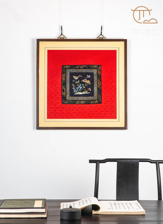 清代蝶恋花刺绣（已装裱带框) 商品图1