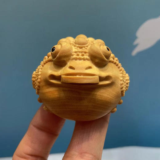 三足金蟾°黄杨木小摆件/把件 商品图2