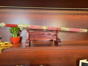 沈广隆剑铺《镀金龙天剑》高工师傅作品 收藏 把玩工艺品未开刃