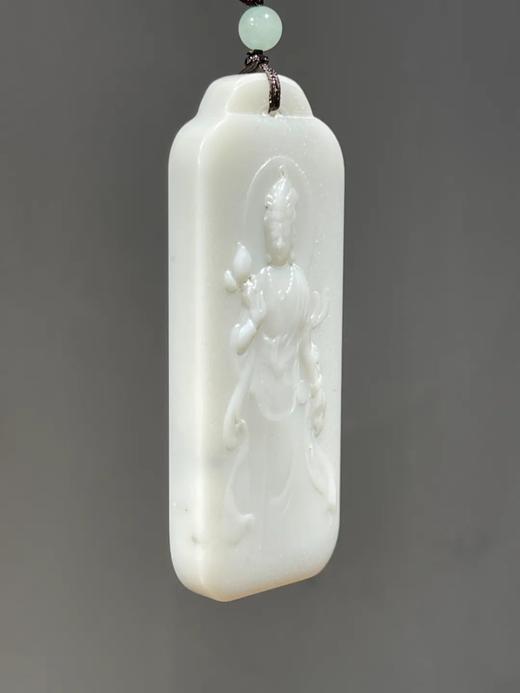 白玉雕观音与经文牌吊坠，顺丰包邮 商品图12
