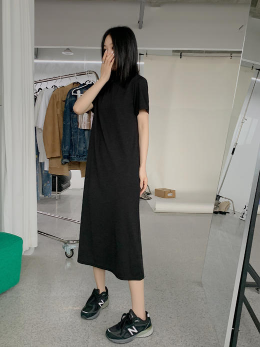 🍒【巴黎夜曲小黑裙】✅自留推荐，垂感好，💕不显跨，不显胖✅极简风，👏简约大气好搭配✅不挑身材，上身显瘦🌸 商品图2