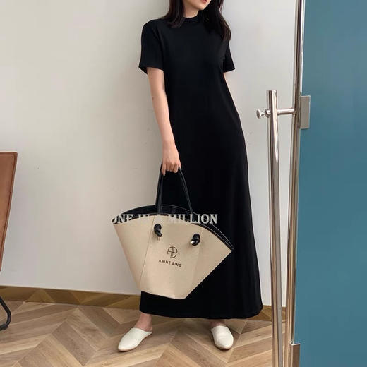 🍒【巴黎夜曲小黑裙】✅自留推荐，垂感好，💕不显跨，不显胖✅极简风，👏简约大气好搭配✅不挑身材，上身显瘦🌸 商品图1