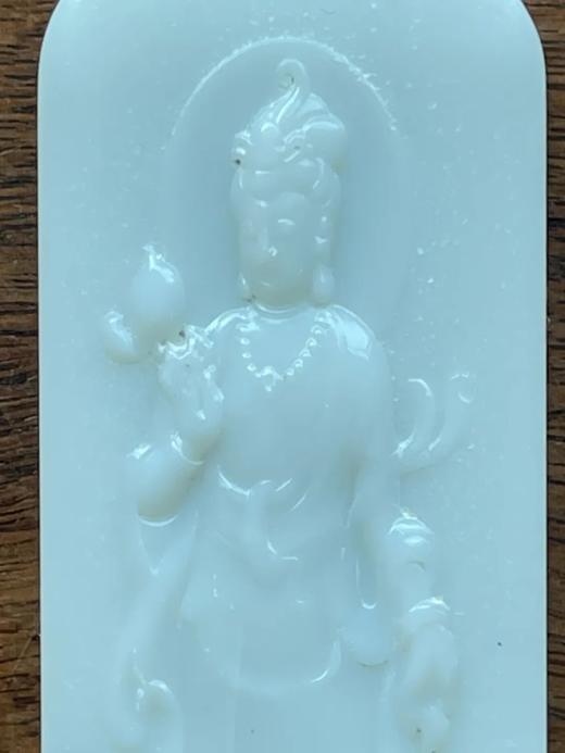 白玉雕观音与经文牌吊坠，顺丰包邮 商品图10