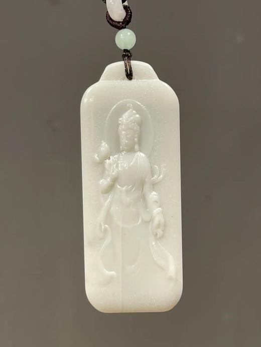 白玉雕观音与经文牌吊坠，顺丰包邮 商品图14