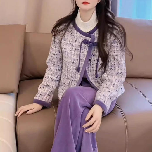 裁缝学苑AS214新中式国风盘扣小香风外套纸样女装上衣开衫版型 商品图3