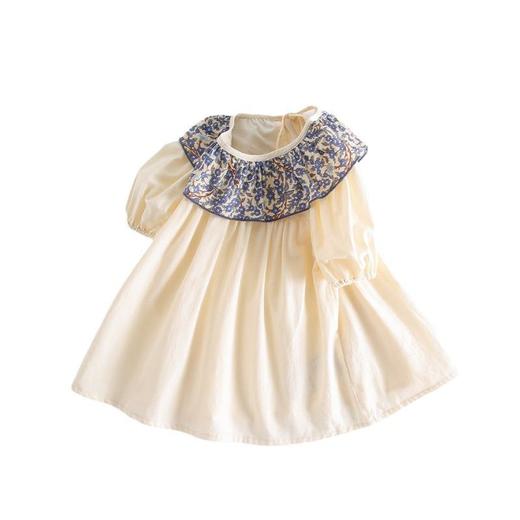 女童衬衫夏季薄款中国风娃娃衫宝宝碎花翻领上衣夏装儿童娃娃衣夏 商品图4