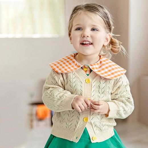 儿童空调衫夏季薄款男童冰丝毛衫宝宝韩版上衣夏装新款女童防晒衣 商品图3