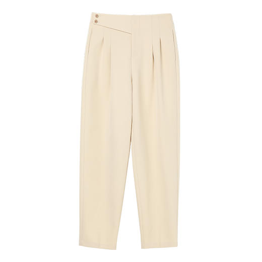 Famecoco范可儿优雅垂感TR直筒西装裤女士纯色长裤子 商品图4