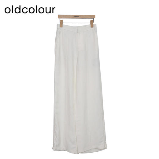 oldcolour简约休闲裤春季新款高腰长款拖地阔腿裤女HP15073507 商品图1